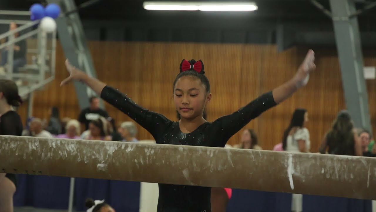 Reagan Ha 5th Beam 9.425 Region One 2026 Wildfire Gymnast Level 7