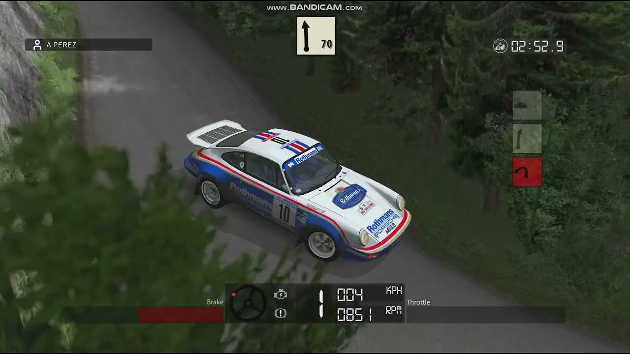 Tramo test seco campeonato francés porsche 911 sc GrB rbr