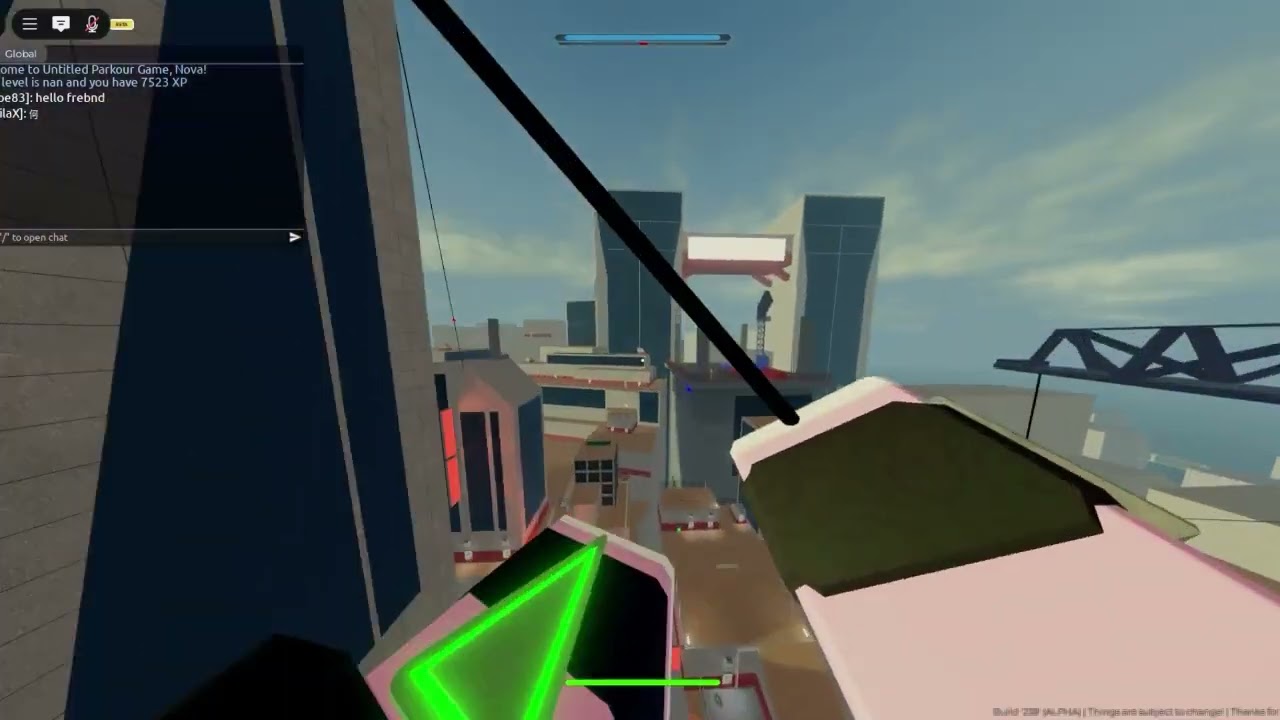wallrun sidehopping [Roblox Untitled Parkour Game]