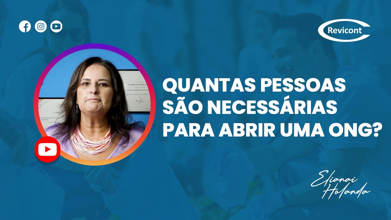 Quantas pessoas são necessárias para abrir uma ONG?