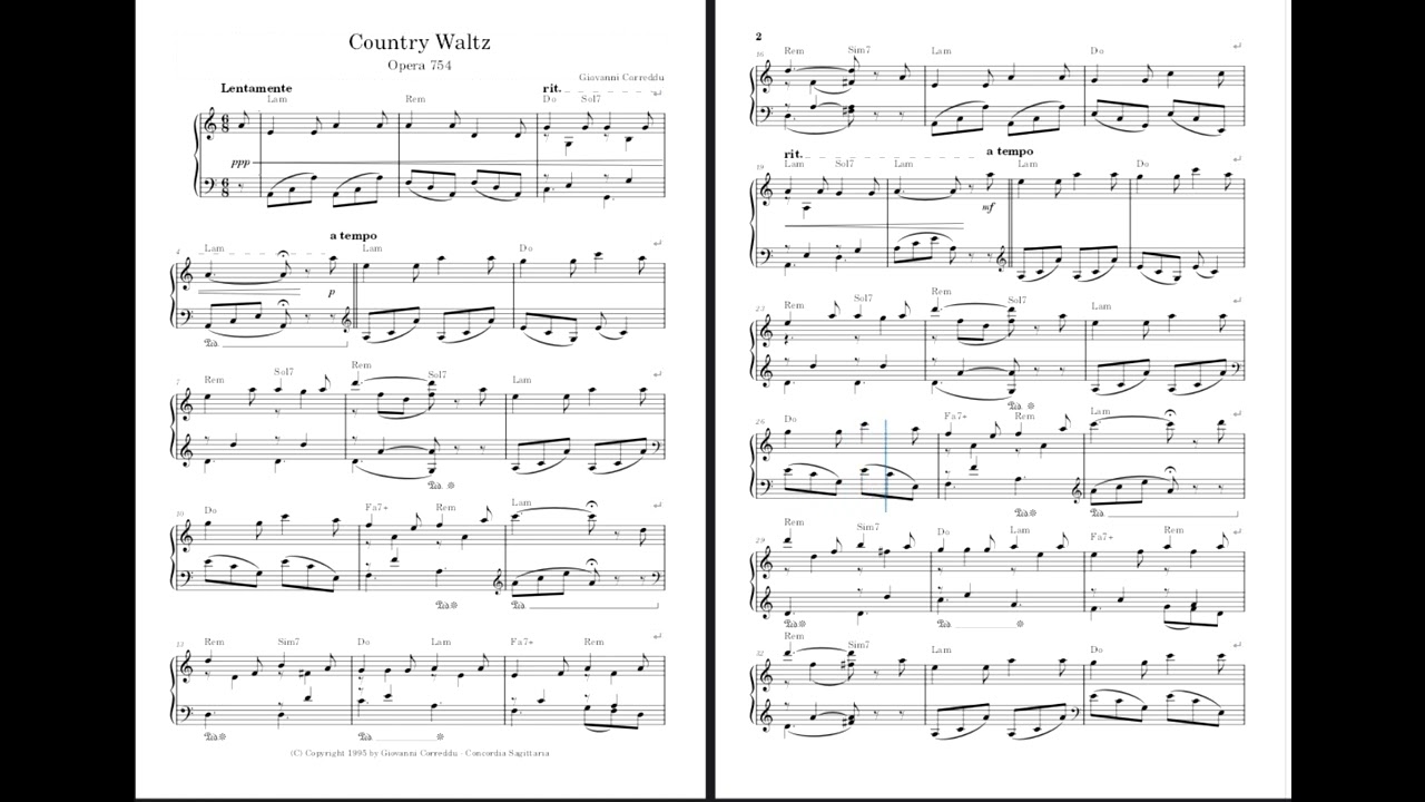 Country Waltz, Op. 754