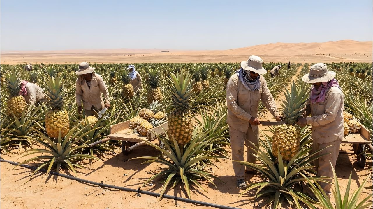 Tentaram Plantar Abacaxi no Deserto  - Os Resultados Surpreenderam a Todos
