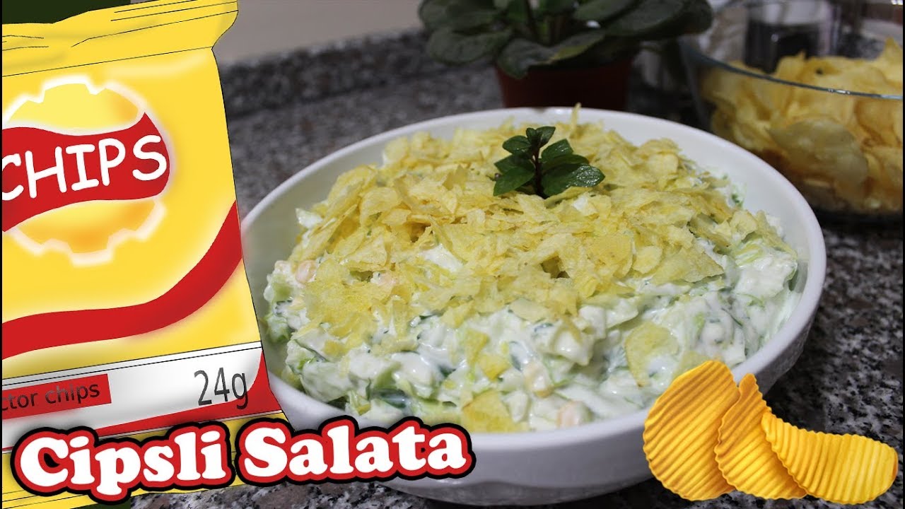 YOĞURTLU, CİPSLİ, G&Ouml;BEK MARUL SALATA TARİFİ | &Ccedil;ITIR &Ccedil;ITIR -- CHİPS SALAD RECİPE