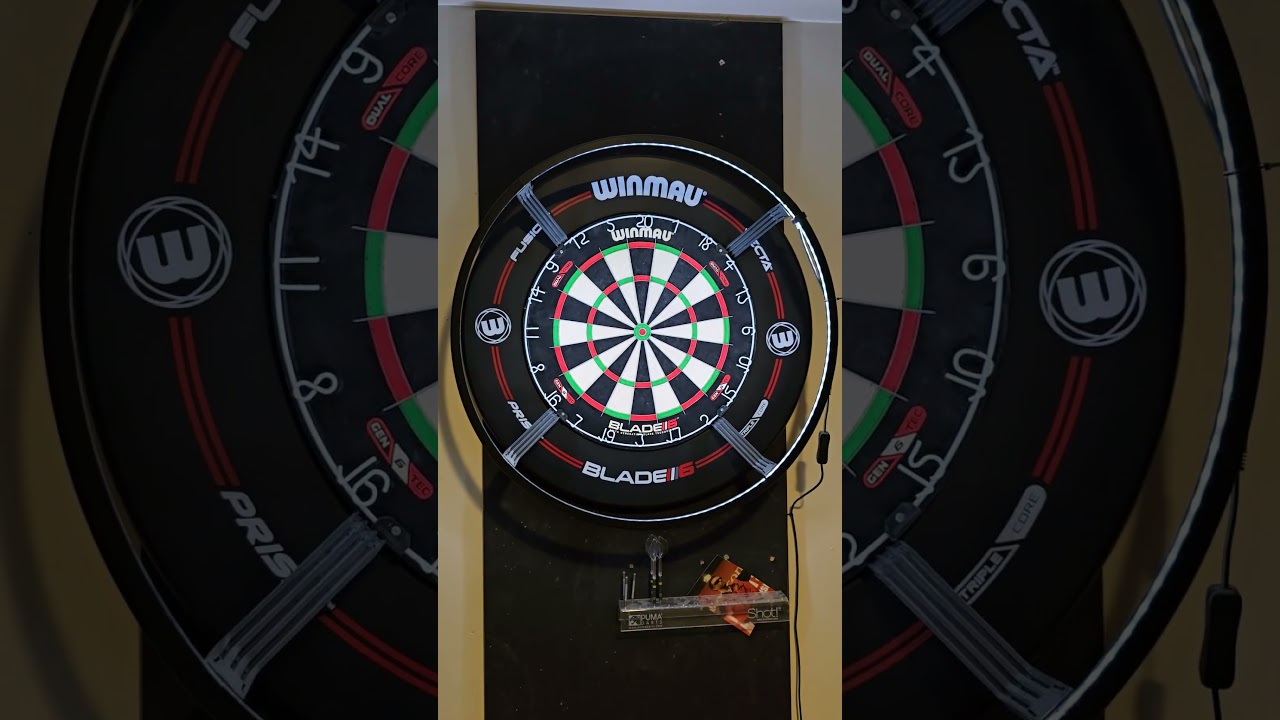 Great addition to the dart room. The New Winmau surround goes awesome with the blade 6 board.