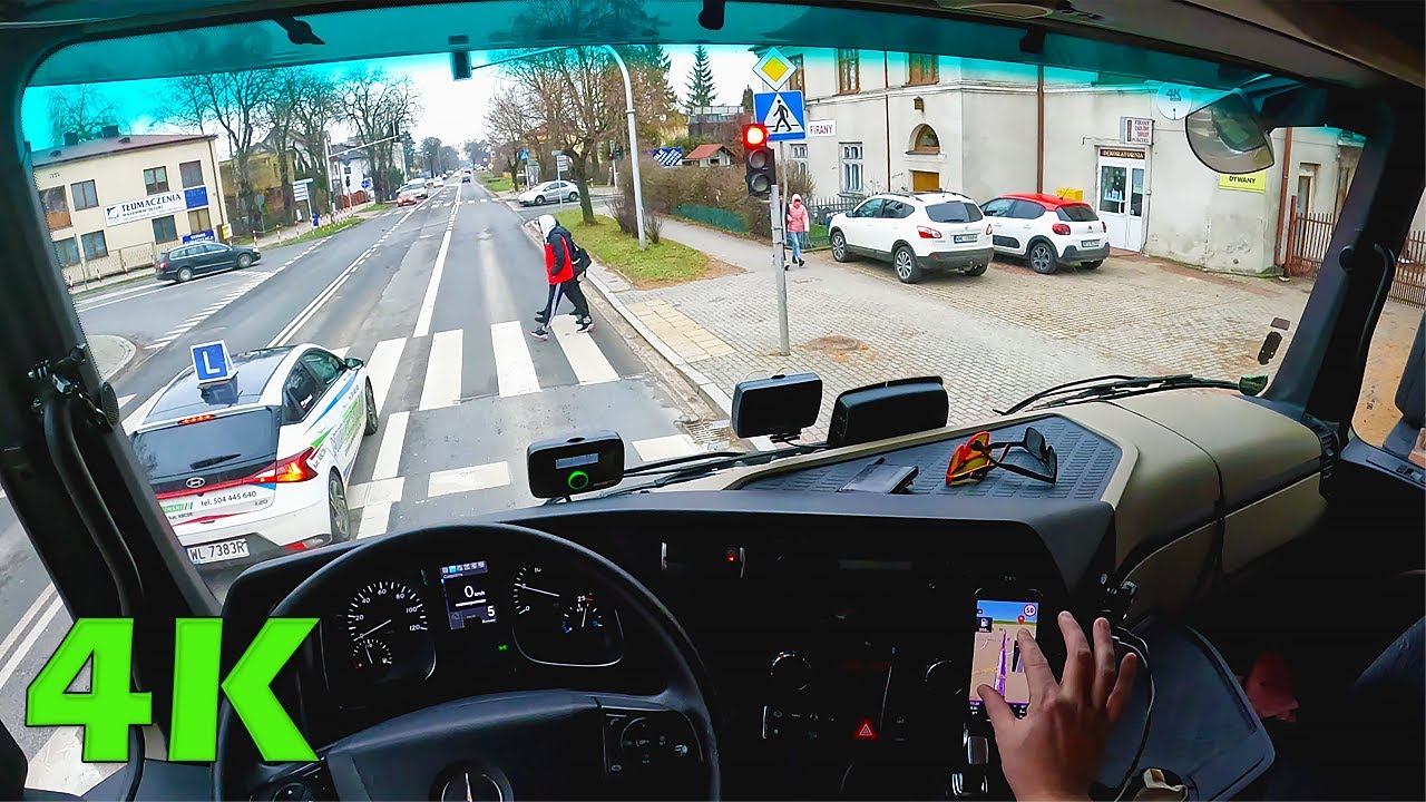 4k POV Truck driving Mercedes Actros to s8 Mlawa (Poland)