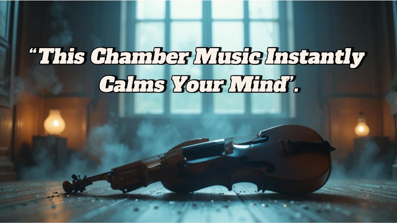 Serene Chamber Music: Violin, Cello, and Ambient Background