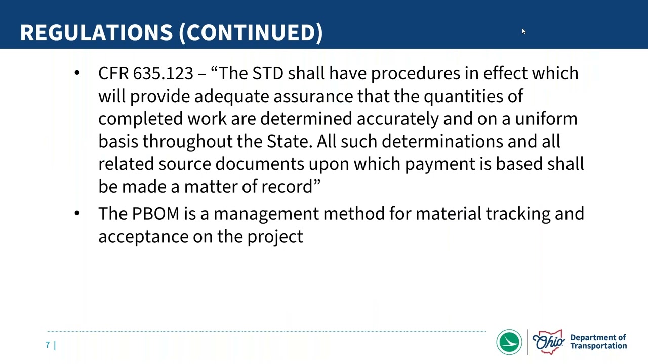 PBOM Updates Webinar
