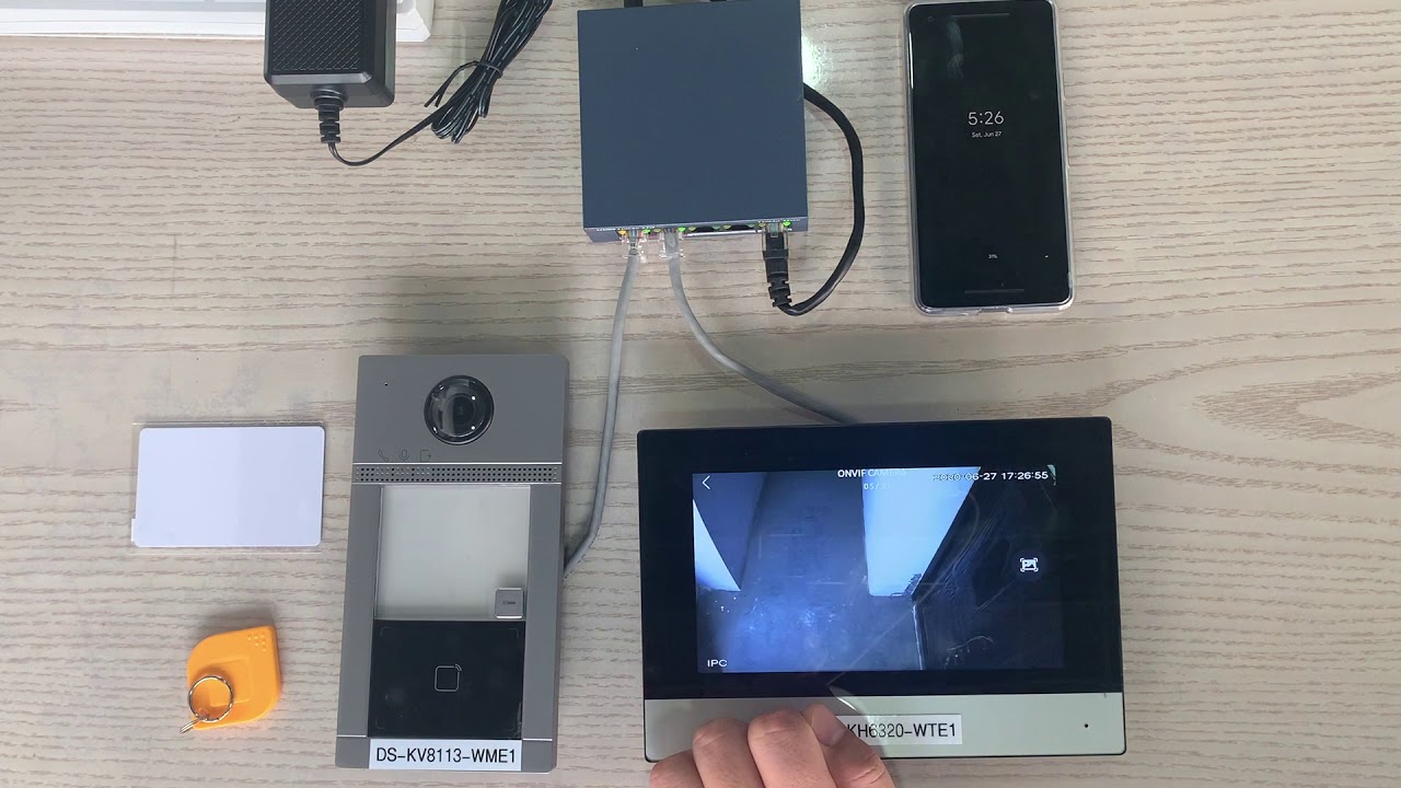 test HIKVISION DS-KIS604,  DS-KV8113-WME1 DS-KH6320-WTE1