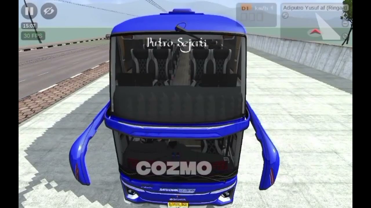 Bus Simulator Indonesia mod - Jetbus 5 SDD Scania K450CB