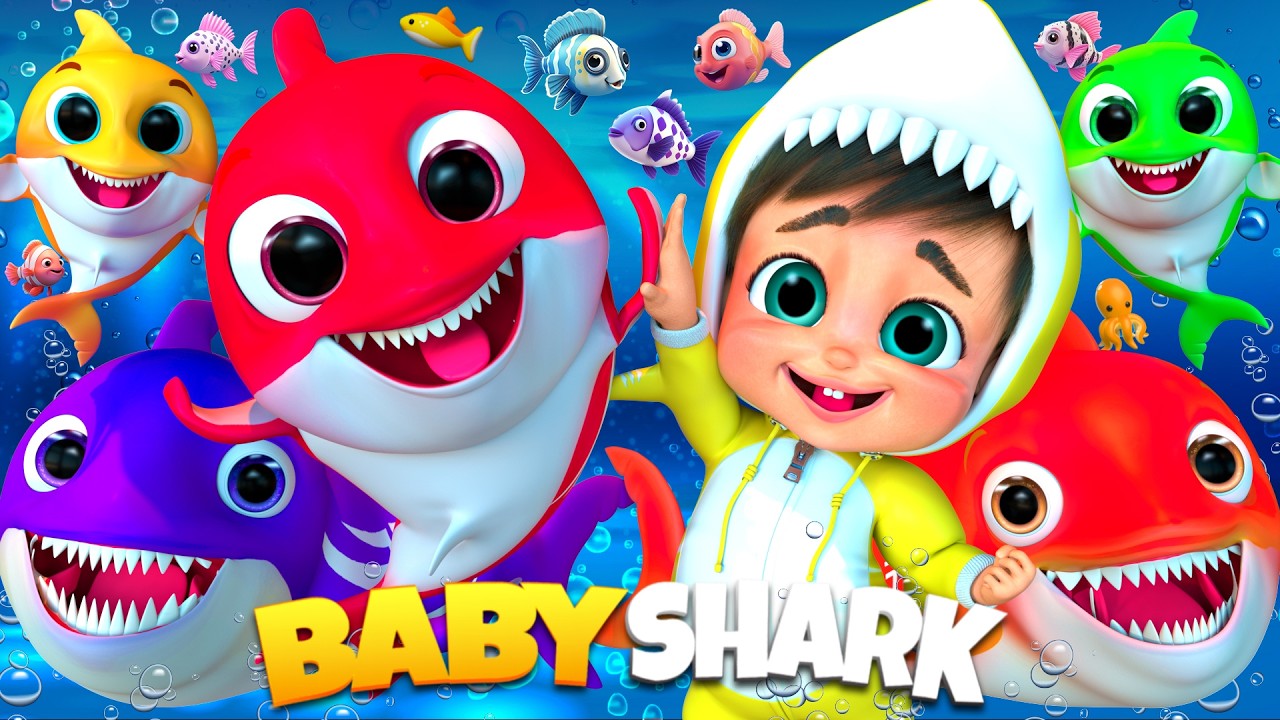 Baby Shark Splash Doo Doo  , Happy Birthday Song - Nursery Rhymes - #nurseryrhymes #shorts  #kids