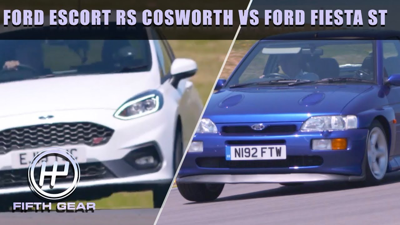 Ford Escort RS Cosworth VS Ford Fiesta ST | Fifth Gear