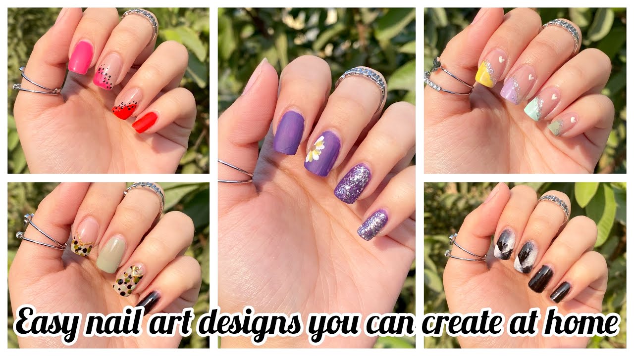 Easy nail art designs without tools || New trending nail art designs