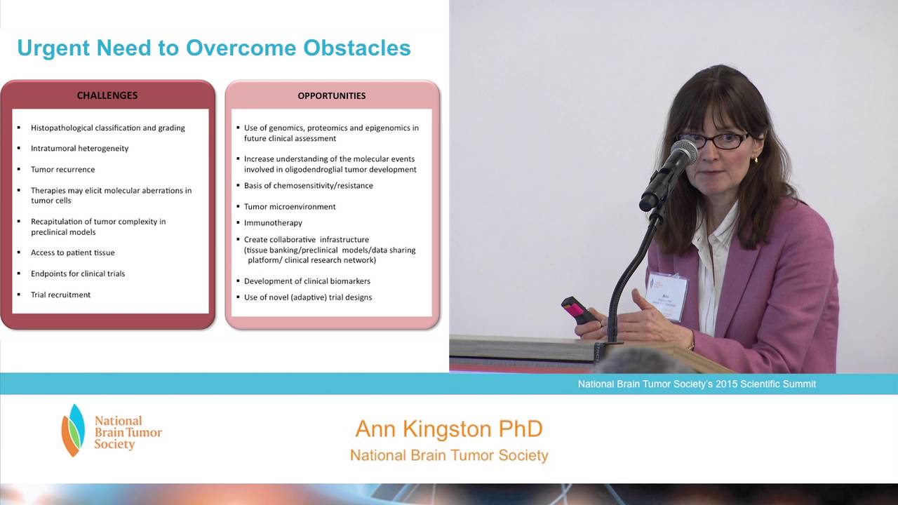 Scientific Summit 2015 Kingston Oligodendroglioma Research Fund