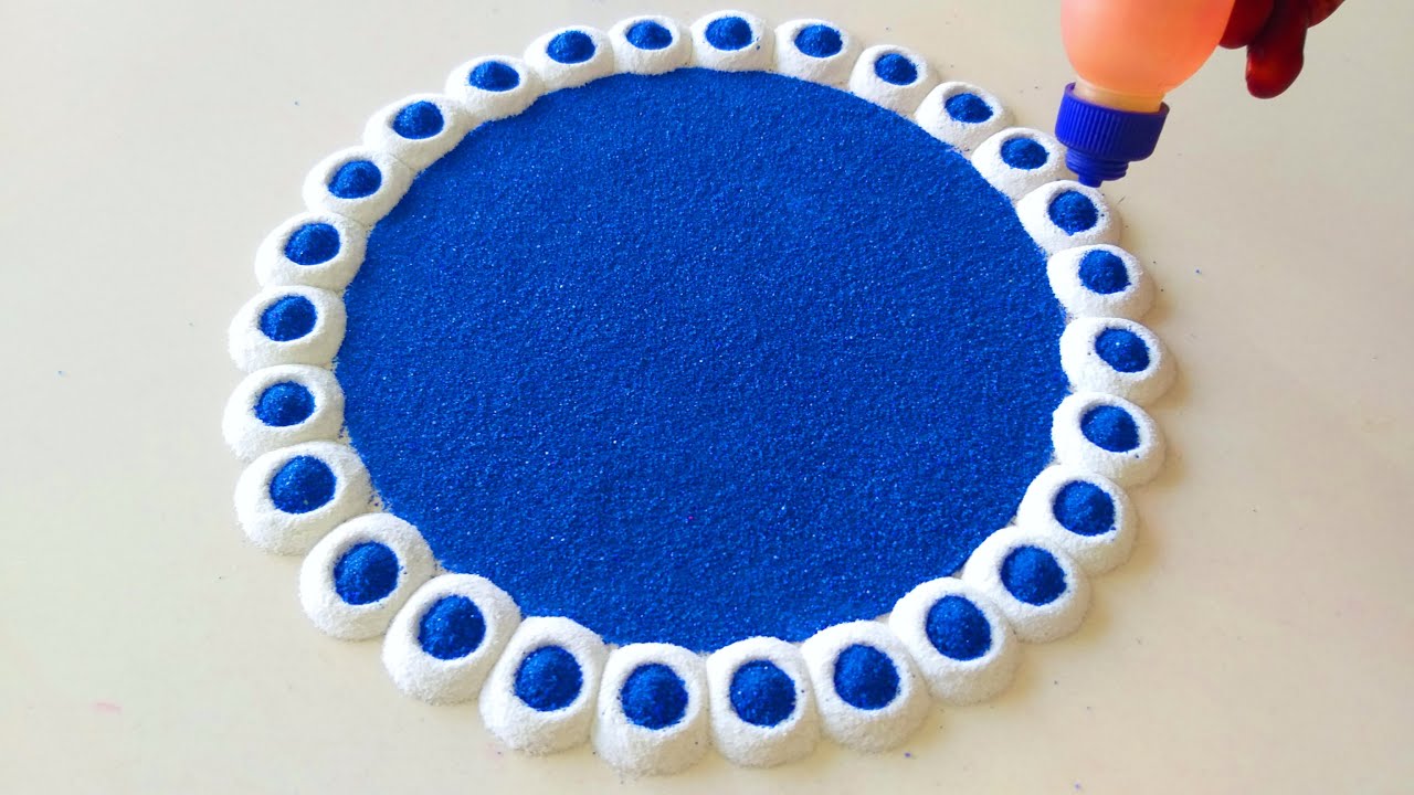 Top Diwali Easy Rangoli Trick | फेविकोल बोतल से बनाये दिवाली की चटकदार रंगोली | Deepawali Rangoli
