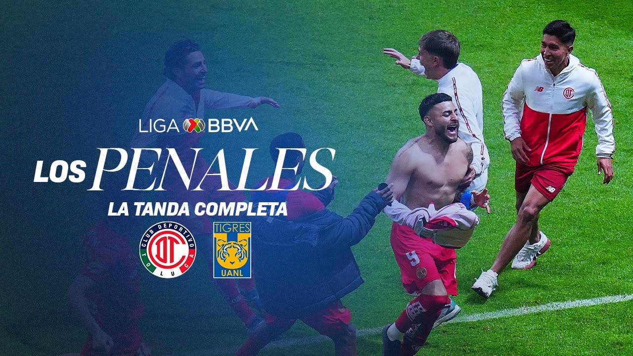 ¡24 penales en total! | La tanda de PENALES COMPLETA | Final Vuelta Toluca vs. Tigres | A2025