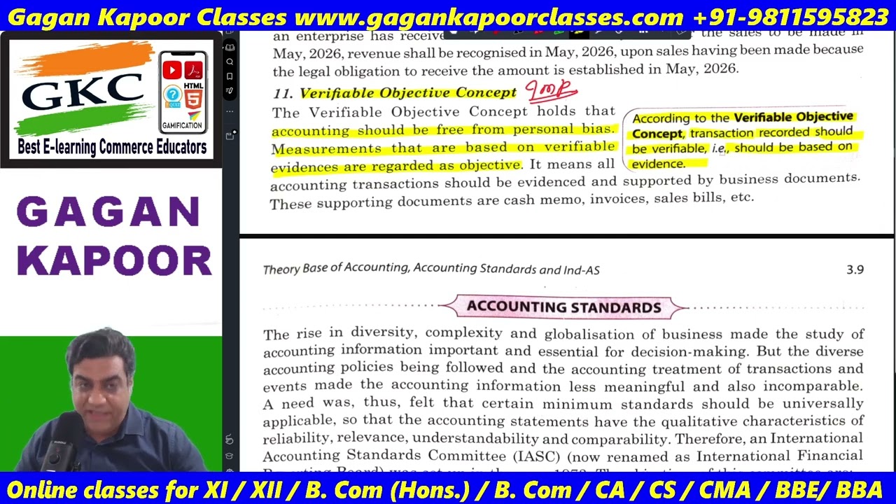 Ch  3 Class 12 Verifiable Objective Evidence Concept