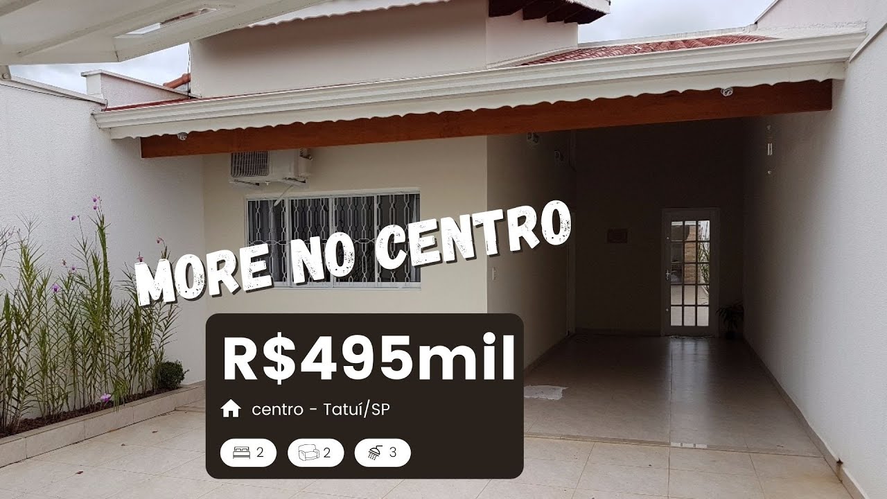Casa a venda no centro de Tatuí/SP