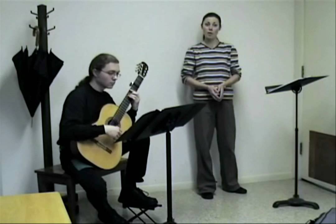 Come, Heavy Sleep (John Dowland) - Julia Davids and Max Anisimov, rehearsal November 2003