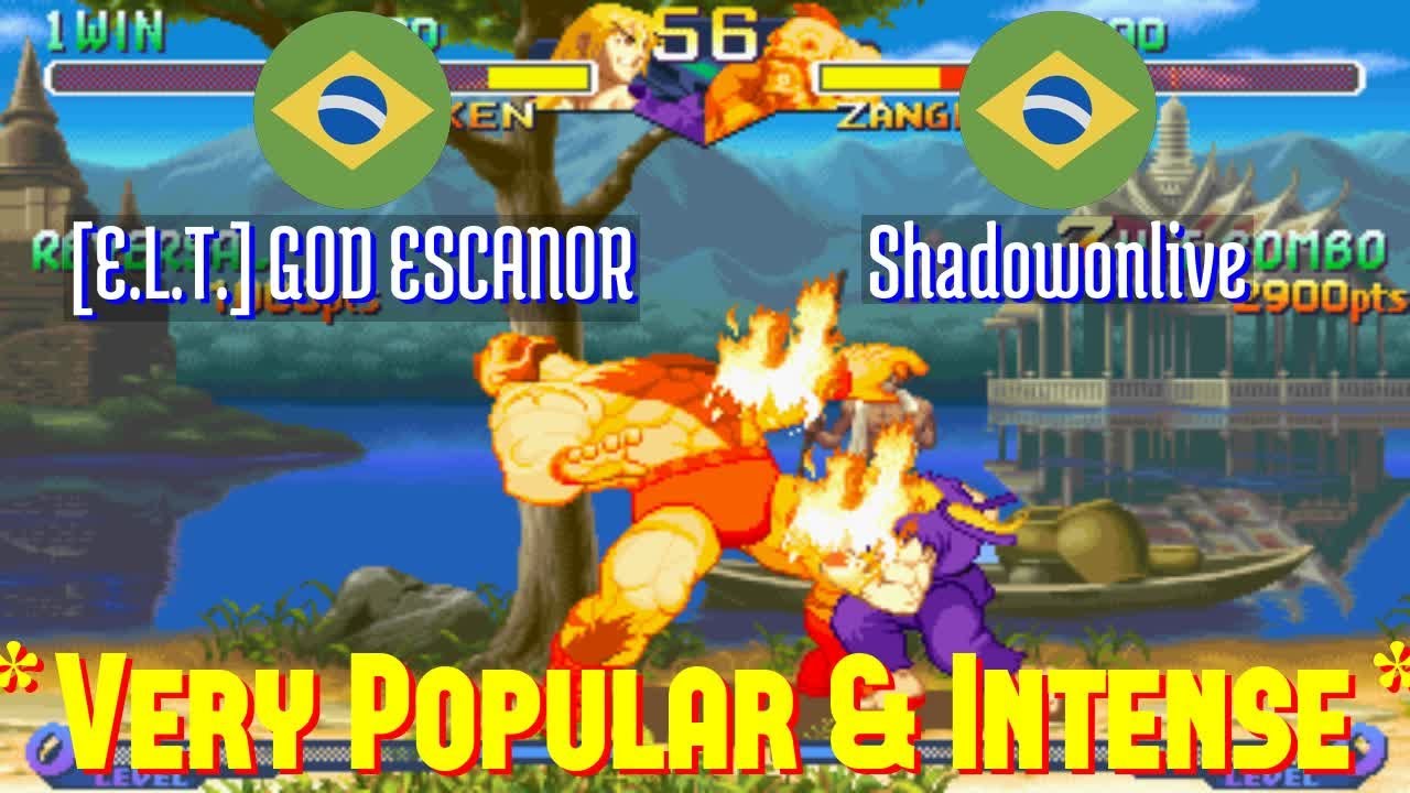FT10 @sfa2u: [E.L.T.] GOD ESCANOR (BR) vs Shadowonlive (BR) [SF Alpha 2 sfa2 Fightcade] Mar 16