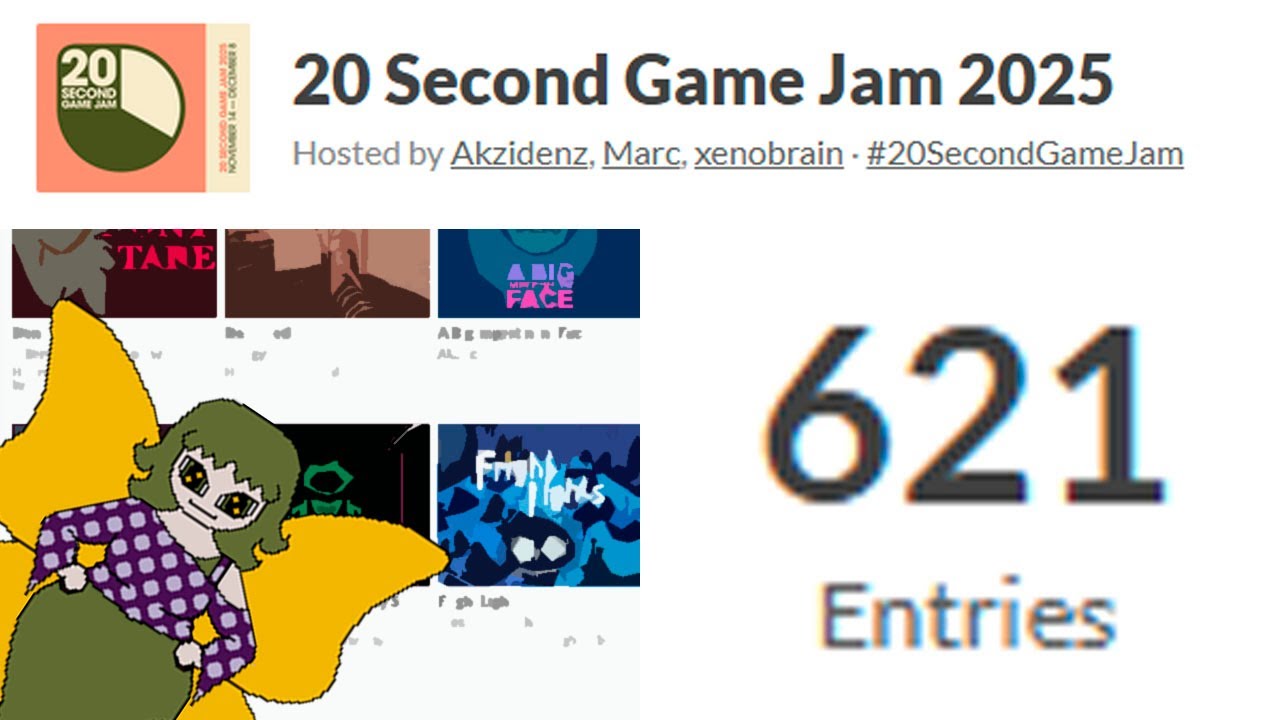 Playing 20 Second Game Jam 2025 Part 1