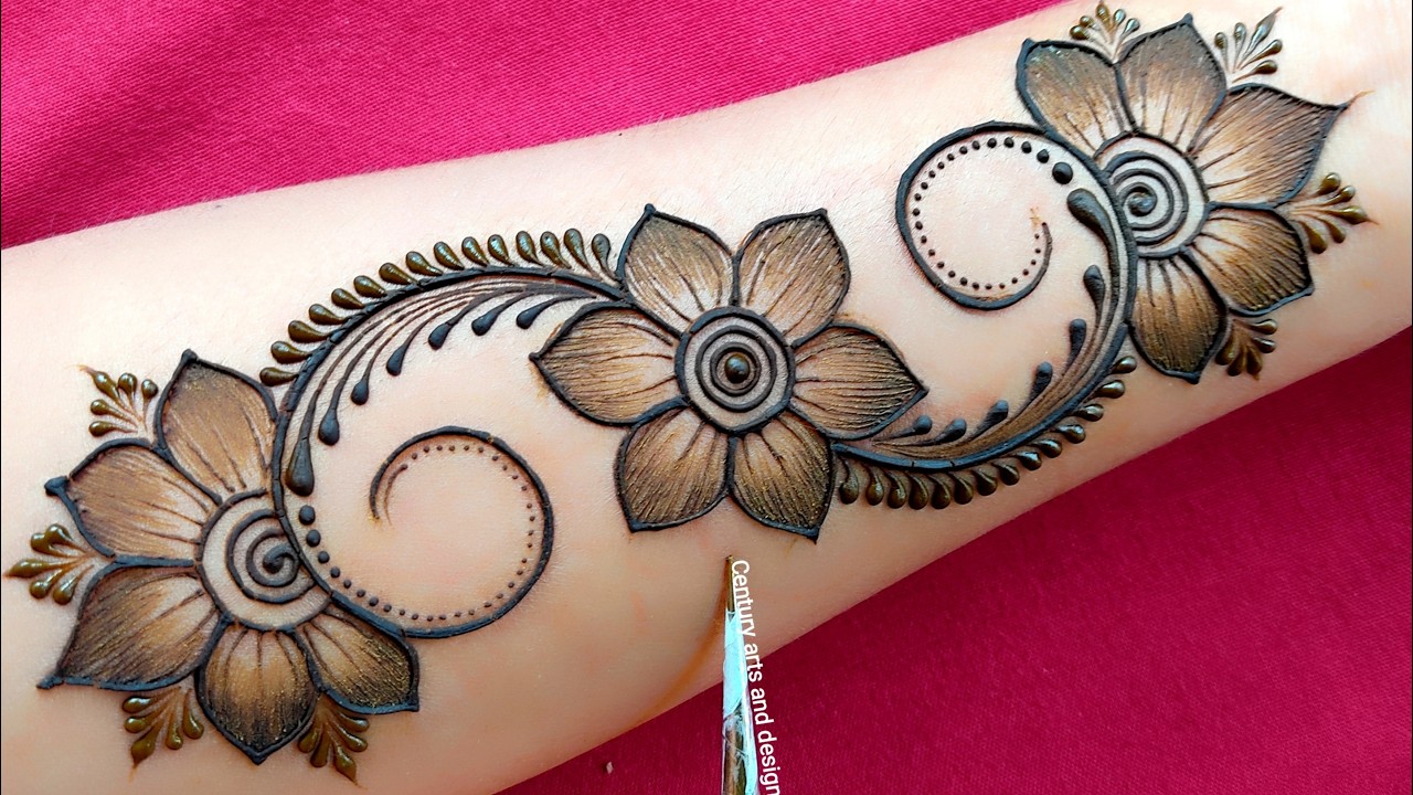 New beautiful stylish front hand mehndi design | Latest easy simple mehndi| mehndi ka design |mehndi