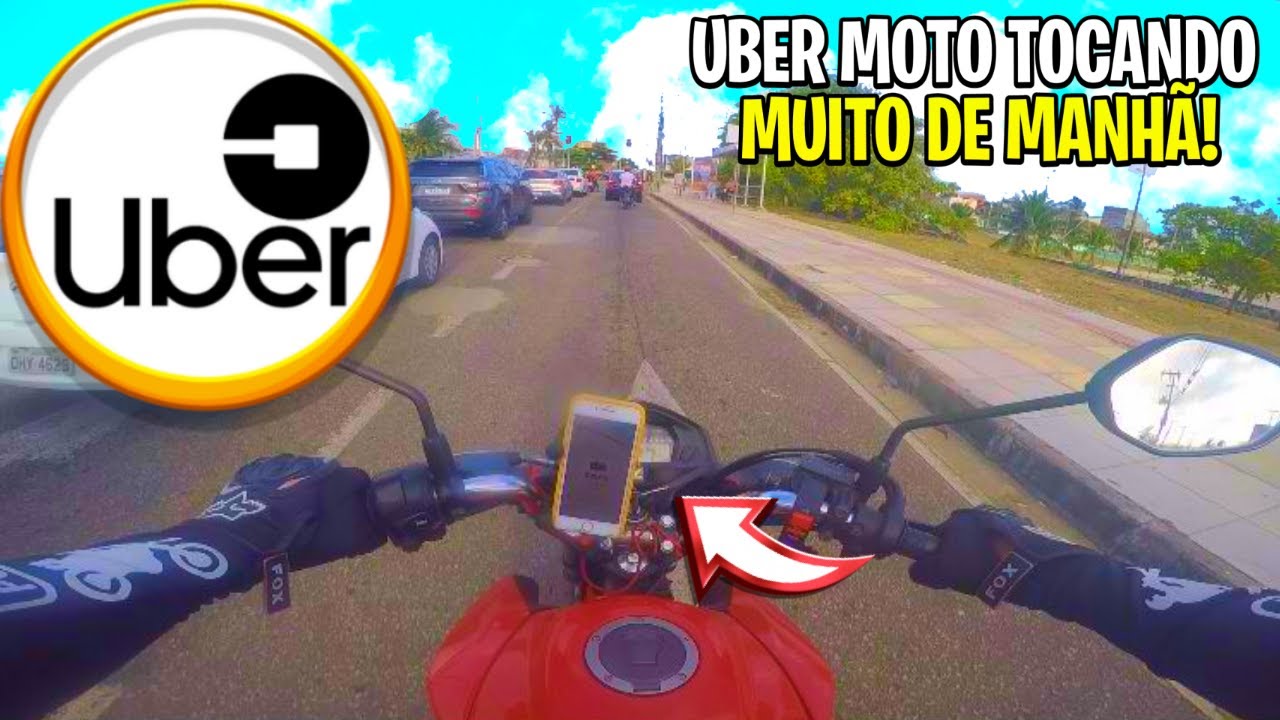 🤑UBER MOTO FOI O GERA HOJE PELA MANHÃ *veja quanto ganhei* Felipe Sena Motovlog #ubermoto