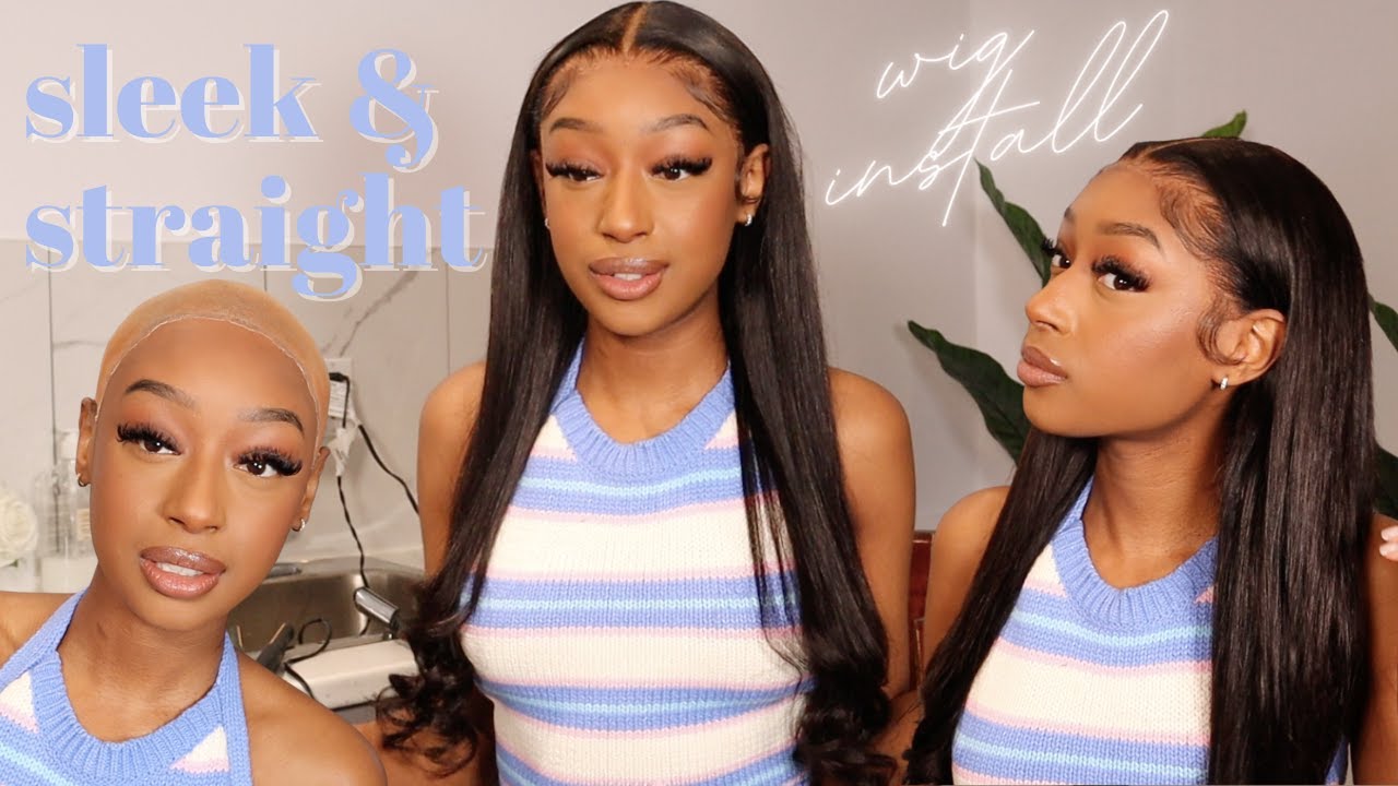 START TO FINISH Straight Hair Wig Install *Beginner Friendly*  | SUNBER HAIR