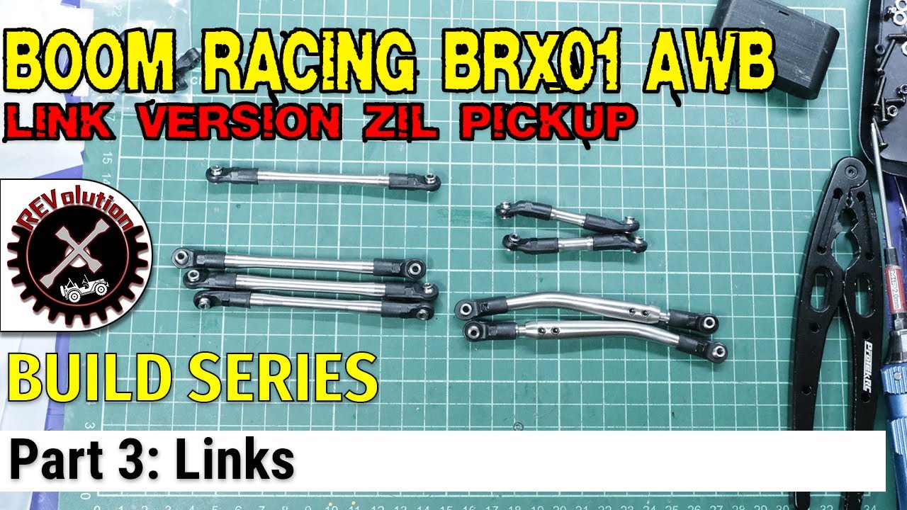 Серия видеороликов о сборке пикапа Zil от Boom Racing BRX01 AWB Link Version - Часть 3 - Links