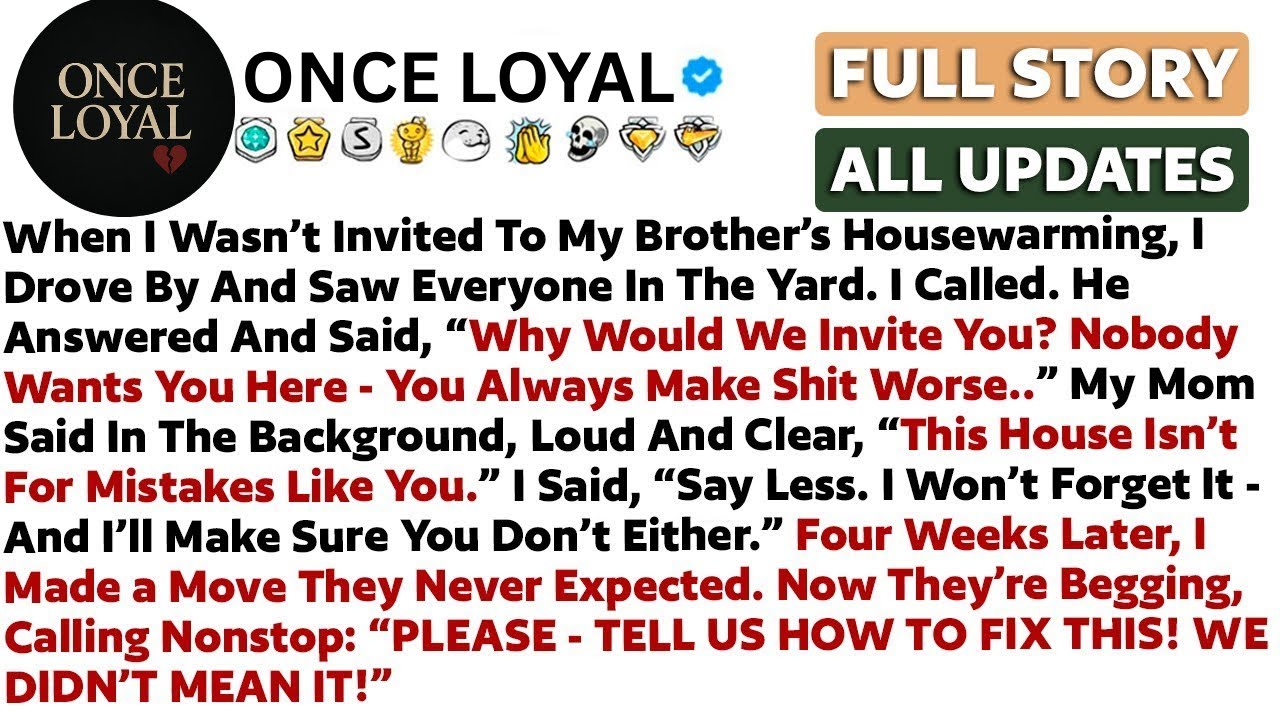 When I Wasn’t Invited To My Brother’s Housewarming, I Drove By And Saw Everyone In The Yard. I...