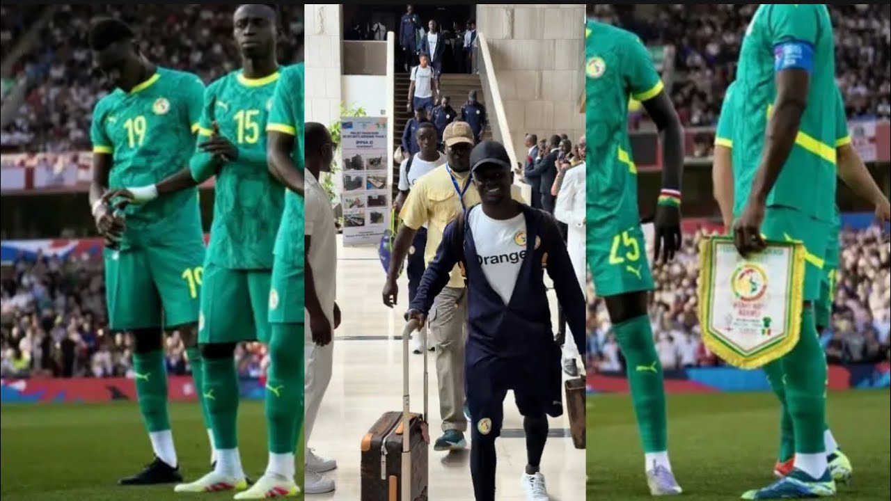 Arriv&eacute;e de l&rsquo;&eacute;quipe nationale du S&eacute;n&eacute;gal 🇸🇳 au stade de Congo 