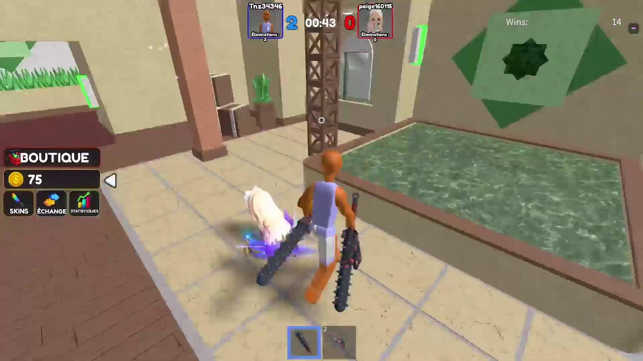 On joue à brise un bloc chanceux
