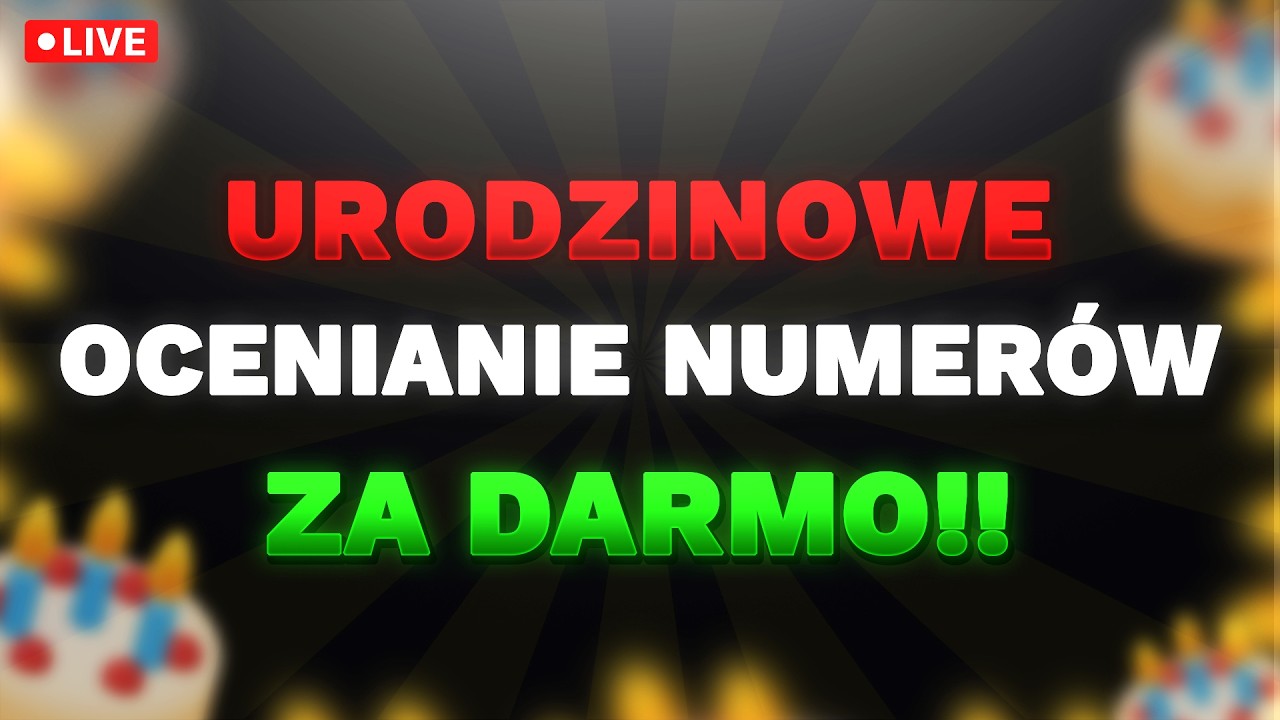 💥 OCENIANIE NUMER&Oacute;W ZA DARMO [PREMIUM🏆] - URODZINOWE OCENIANIE TRACK&Oacute;W DO 23:30 MAX!! 🎂🎉🎁