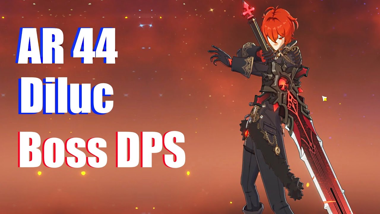 Genshin Impact - AR44 Diluc Deleting Bosses Immediately