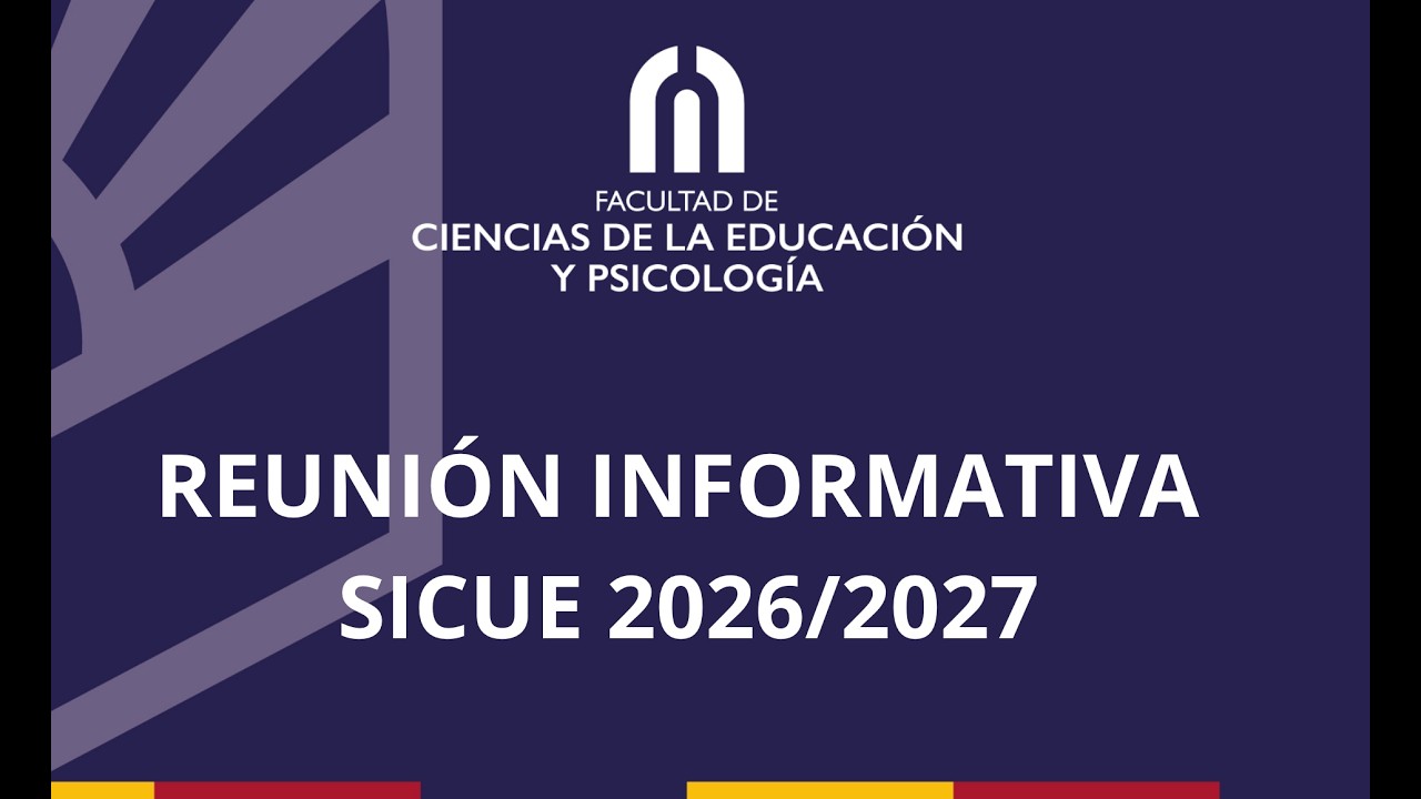 Reunión convocatoria SICUE 26/27 - Facultad de Ciencias de la Educación y Psicología (Univ. Córdoba)