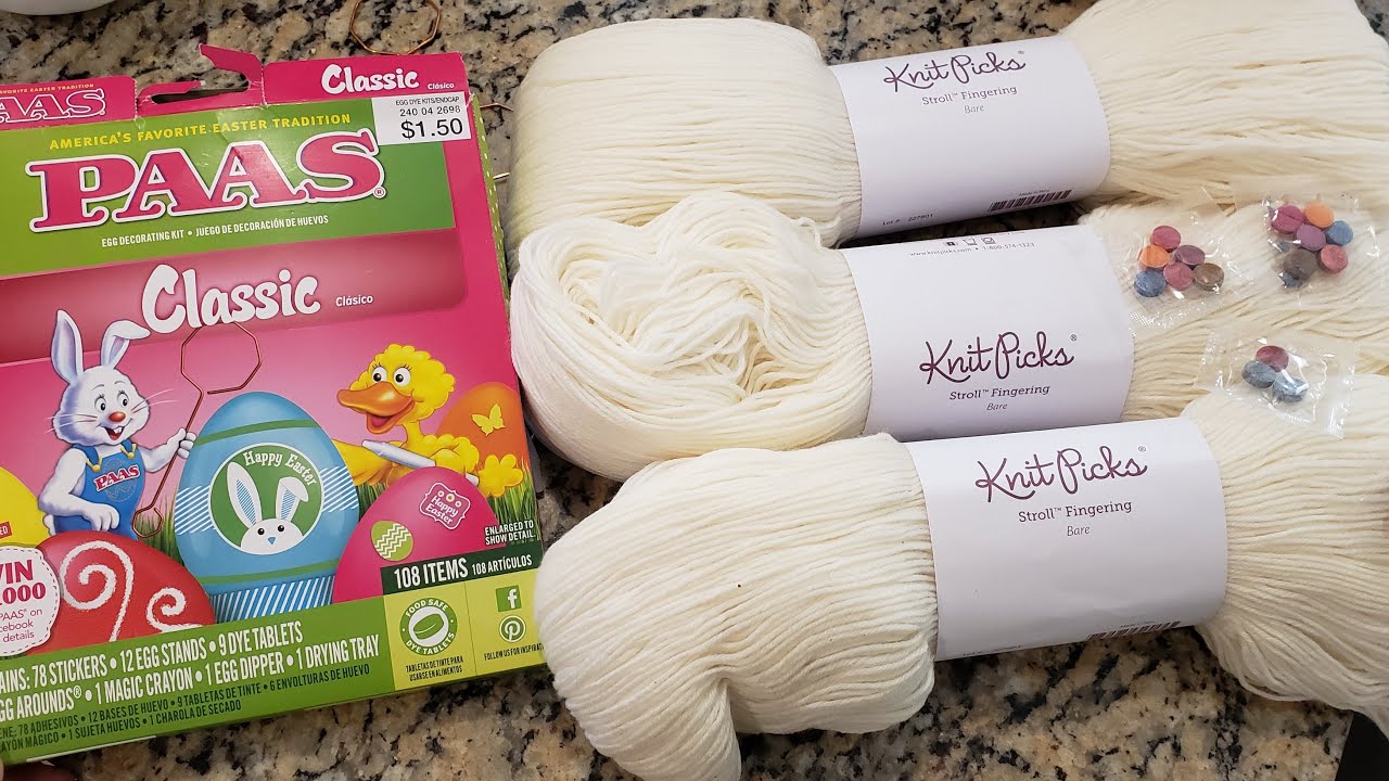 Let's Dye Rainbow Yarn with Easter Egg Kit, LIVE!