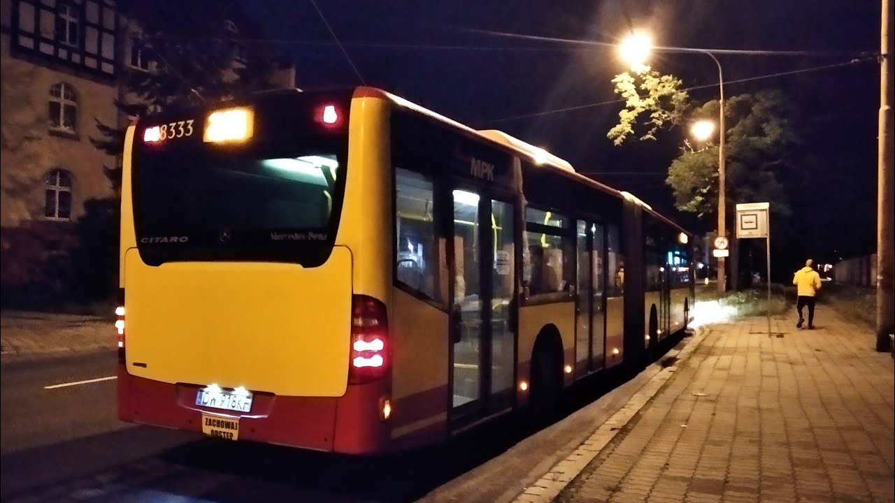 [MPK Wrocław] Mercedes-Benz Citaro O530G #8333 🎶ZF🎶 /🌙 245 kier. Bieńkowice\