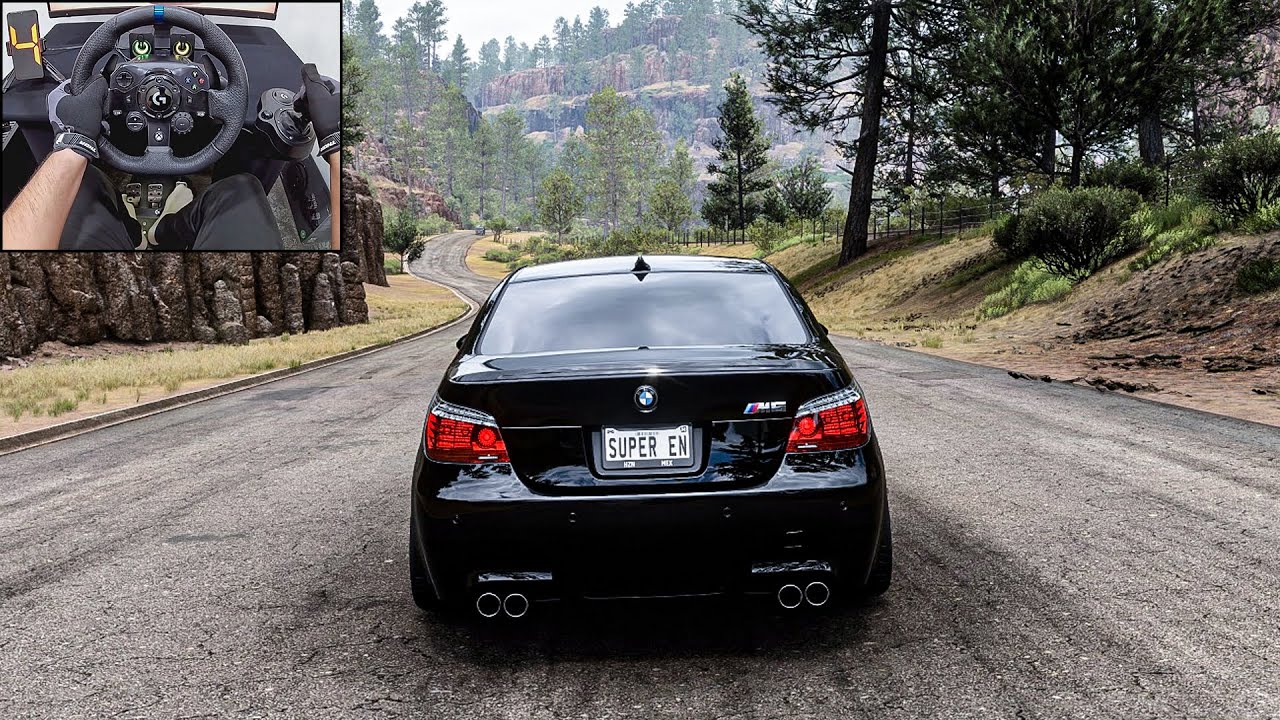 The Amazing BMW E60 M5 V10 - Forza Horizon 5 | Logitech G923 Steering Wheel