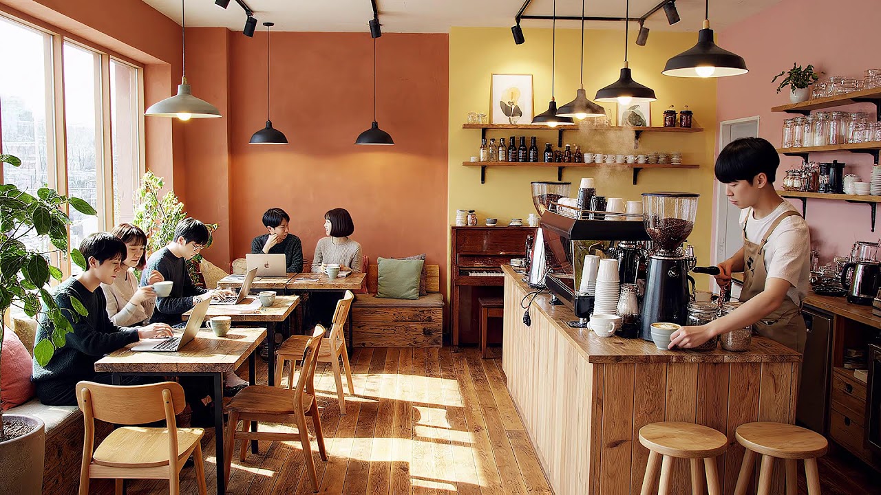 재즈 멜로디로 가득한 아늑한 봄 카페 ☕🌷🎷