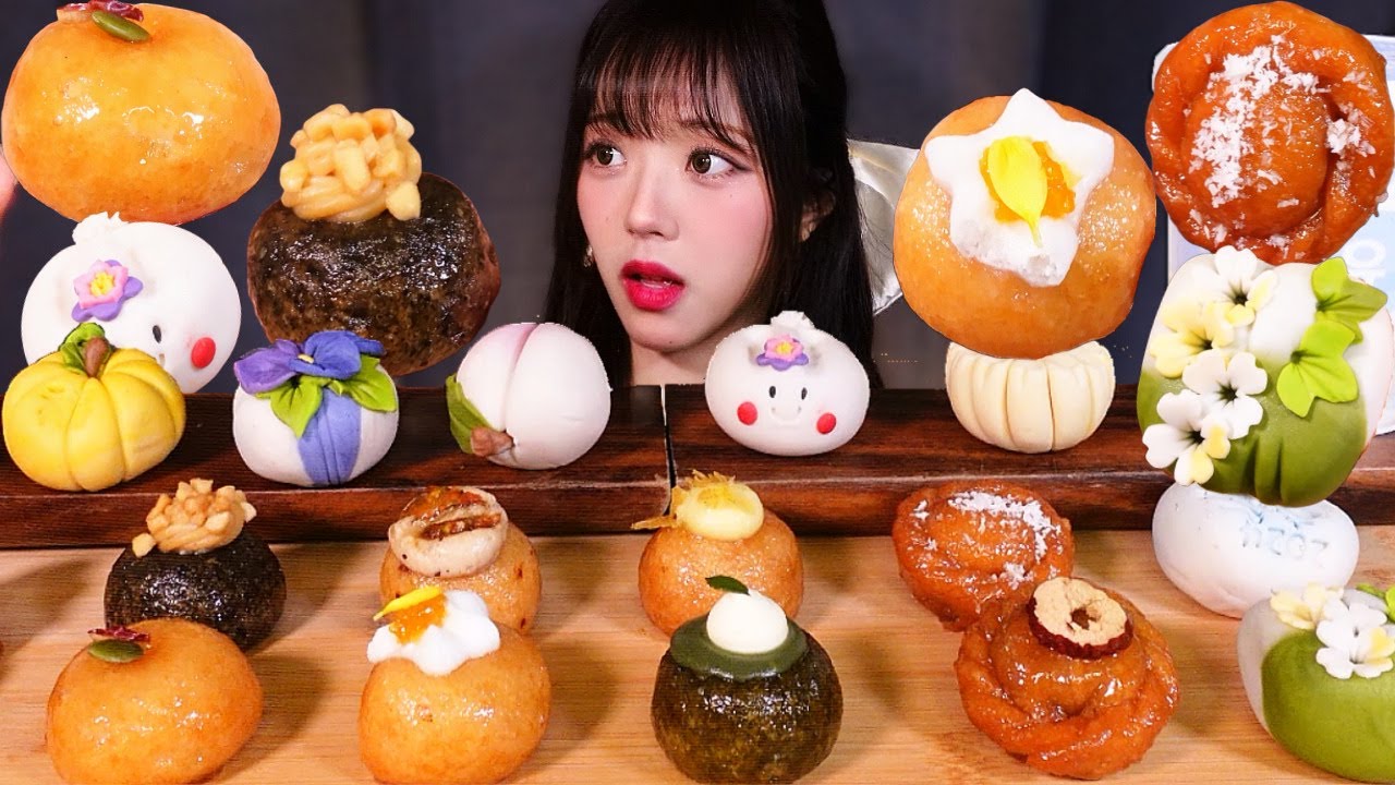 즙 폭발! 미쳐버린 식감..🍩🧡파삭쫀득 개성주악 & 화과자 & 장인한과 약과 아이스크림 디저트 꿀조합 리얼사운드 KOREAN DESSERTS MUKBANG ASMR