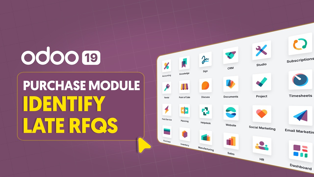 How to Identify Late RFQs in Odoo 19 Purchase Module