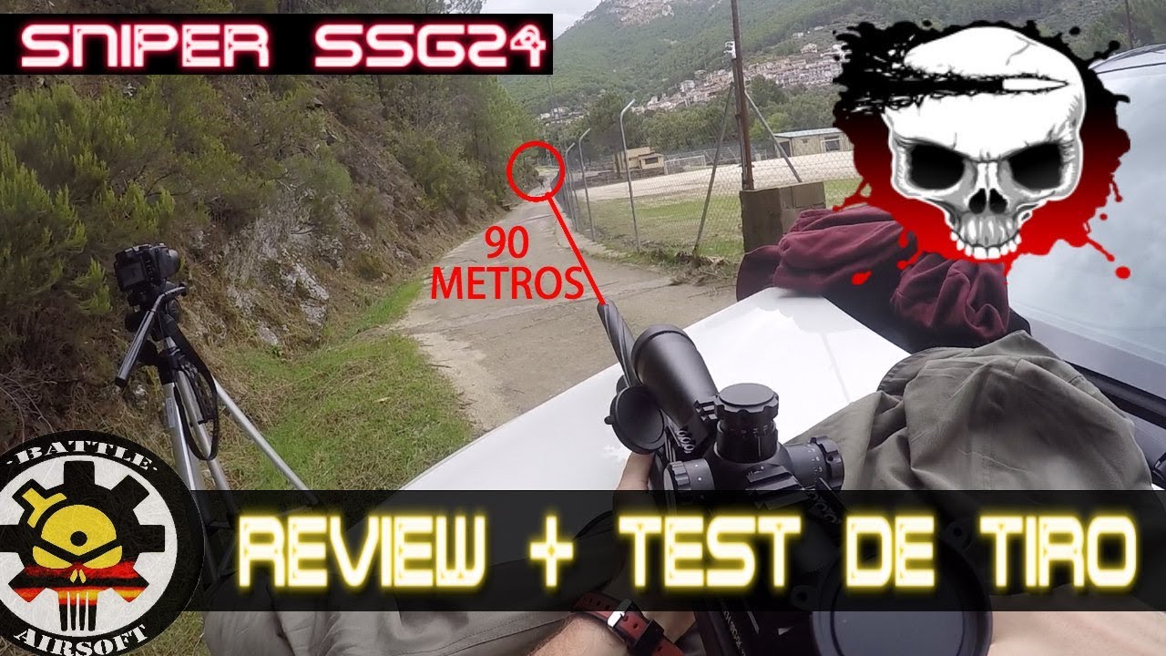 TEST DE TIRO Sniper Novritsch SSG24 ¿100 metros? //AIRSOFT ESPAÑA