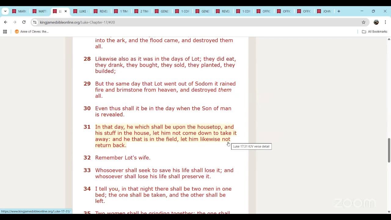 Thursday Evening Bible Study
