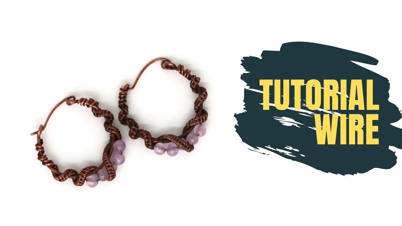 Orecchini tecnica wire tutorial, tutorial orecchini a cerchio #tutorialwire