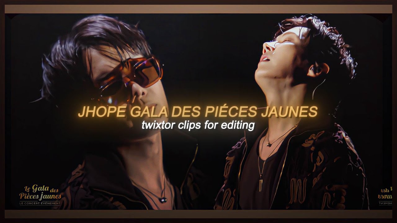 JHOPE - Gala des Pièces Jaunes twixtor clips for editing (4k)- MEGA link in desc