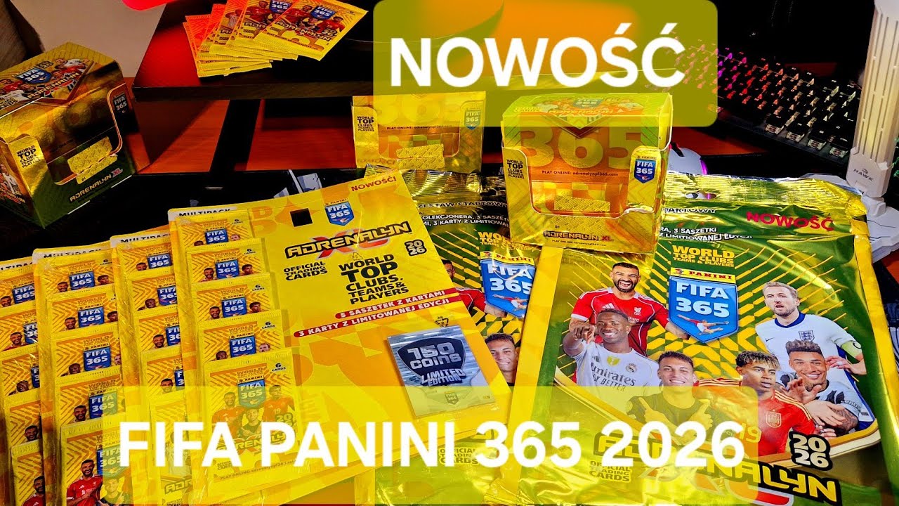 HIT! NOWOŚĆ! PIERWSZE OTWIERANIE PANINI FIFA 365 2026. OTWIERAM NOWY ALBUM I PACZKI JAKIE LIMITKI?