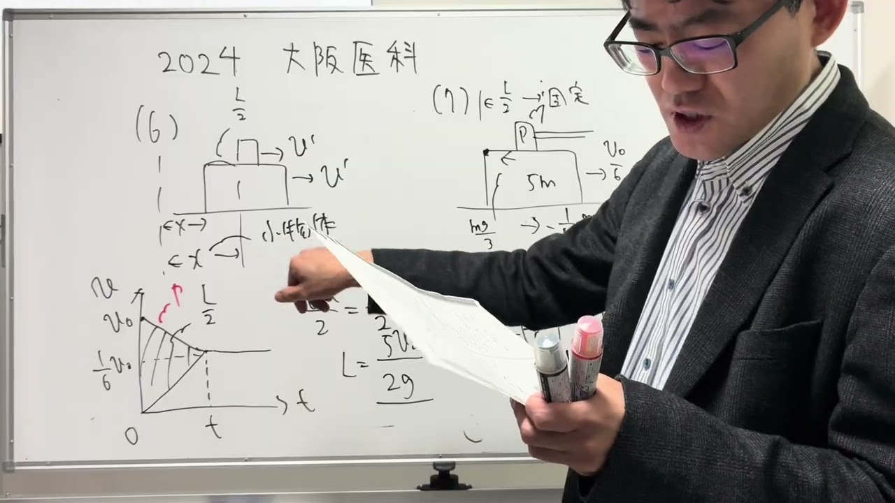 大阪医科薬科大学2024年物理過去問解説　大問1医学部物理個別指導　横野博久