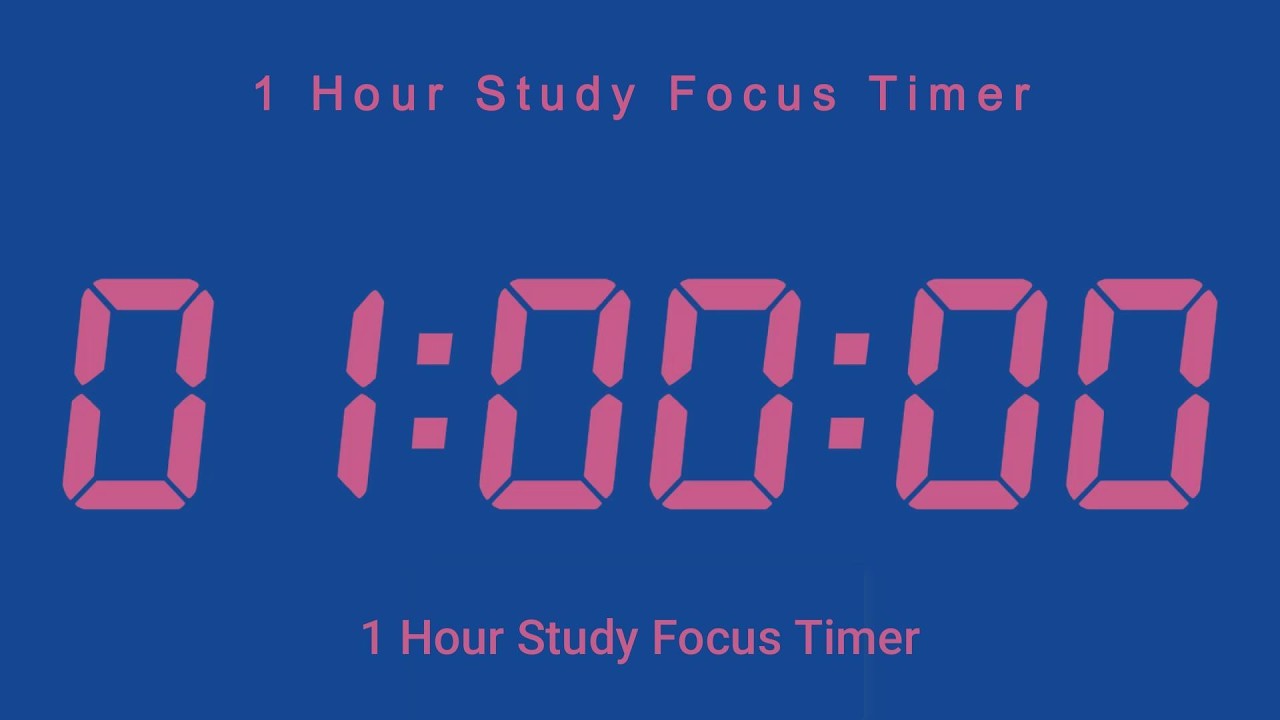 1 Hour Study Focus Timer