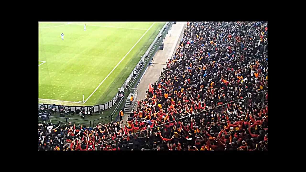 Galatasaray fans in Schalke Arena (2-3) GRANDIOSE !