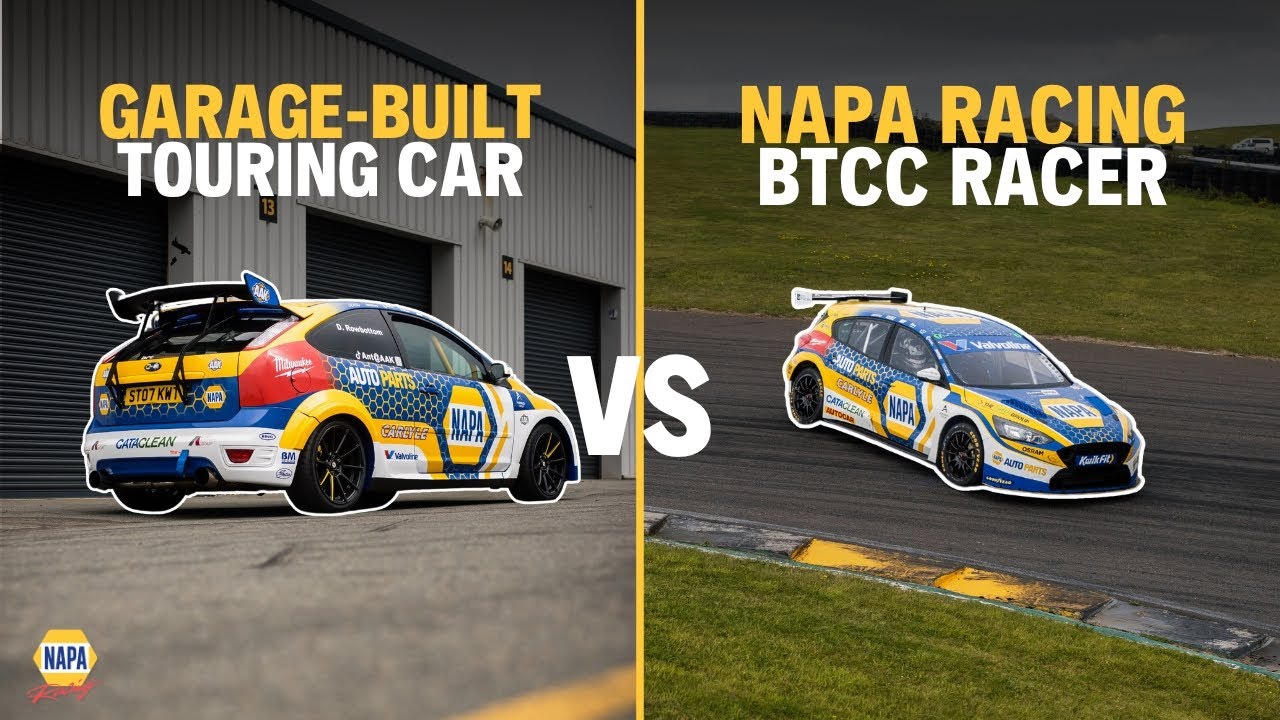 Garage-Built Touring Car VS. NAPA Racing UK BTCC Racer 🤜💥🤛