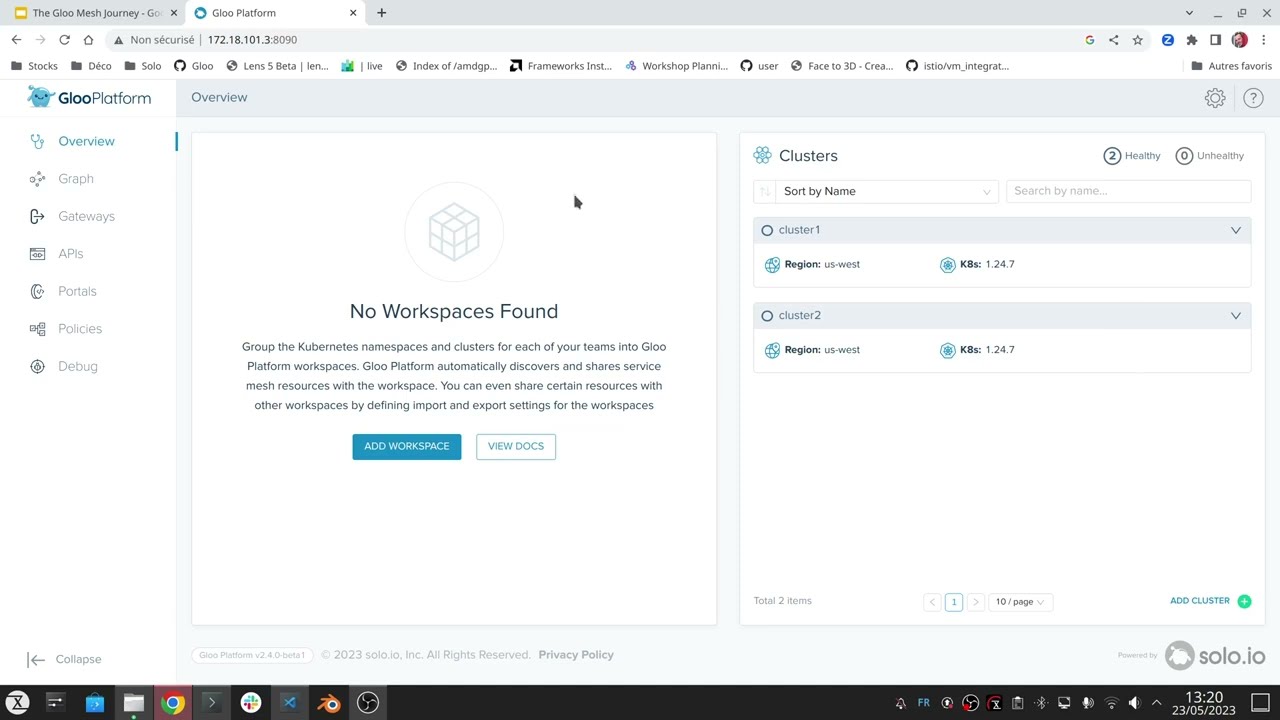 Deploy Gloo Platform and register workload clusters